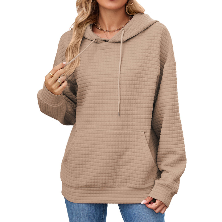 Damen Hoodie mit besonderen Strukturdetails Drune