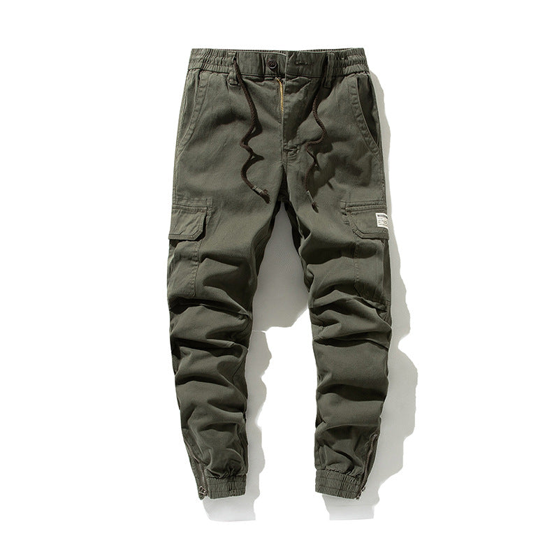 Herren Cargo-Jogginghose im urbanen Utility‑Stil mit elastischem Tunnelzugbund und verstärkten Kniepartien Drune