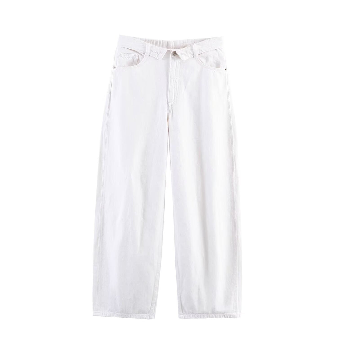 Damen hochwertige Destroyed Jeans im lässigen Baggy-Stil mit modernen Akzenten Drune