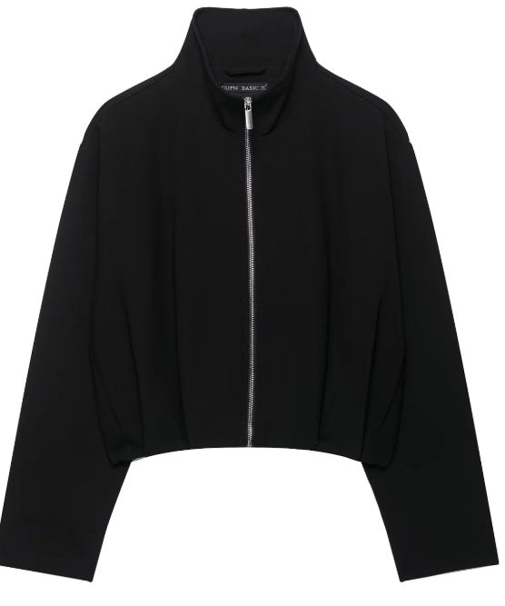 Damen Kurz geschnittener Boxy‑Blouson mit hohem Stehkragen und überschnittenen Ärmeln Drune