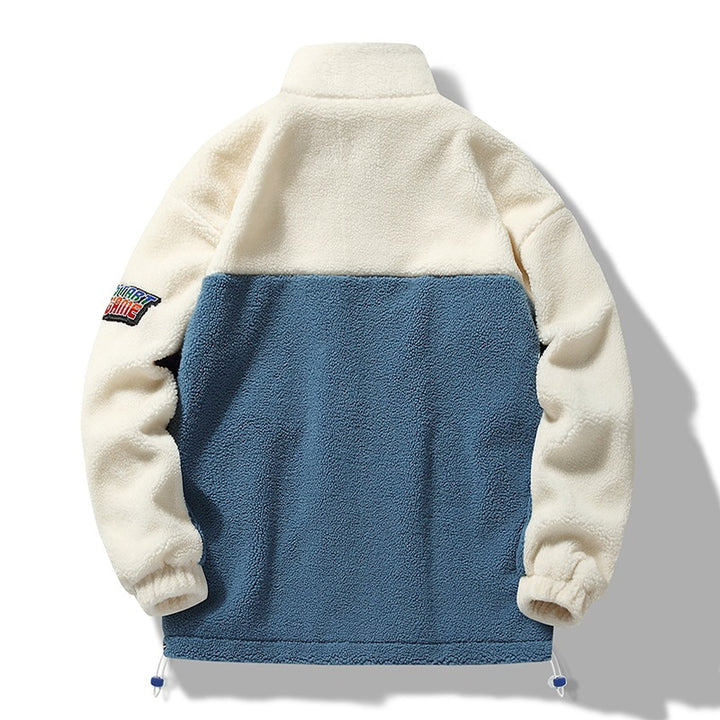 Herren Gemütliche Fleecejacke mit Kapuze Drune