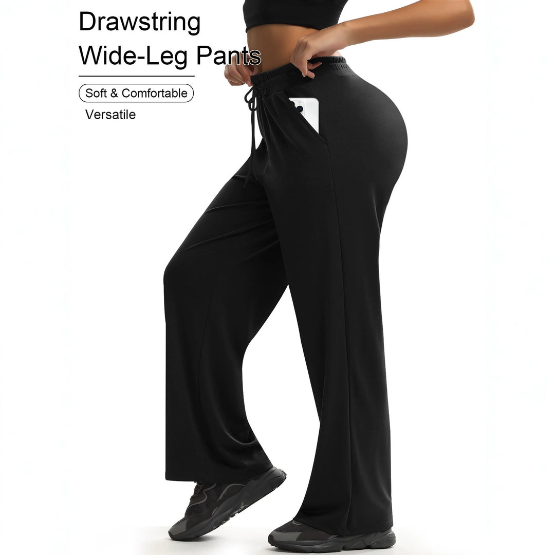 Damen Weit geschnittene Lounge-Jogginghose aus Soft-Jersey mit Kordelzug und Seitentaschen Drune