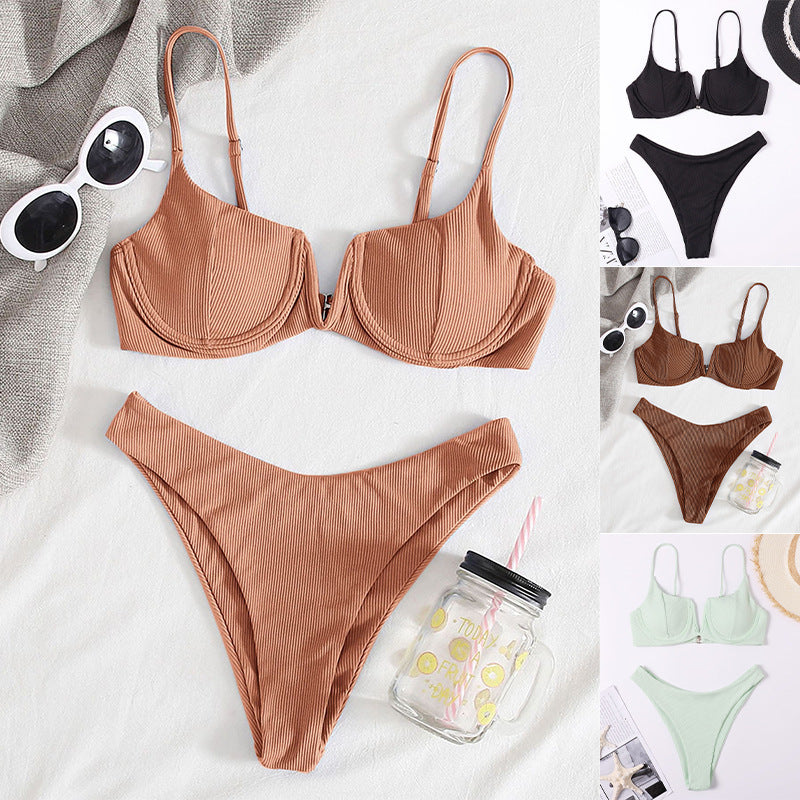 Damen Push-Up Bikini-Set mit verstellbaren Trägern Drune