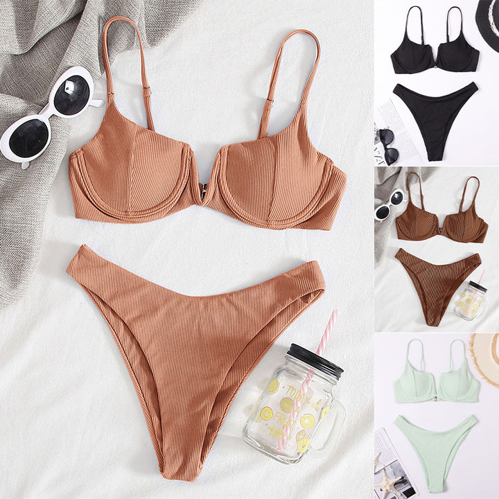Damen Push-Up Bikini-Set mit verstellbaren Trägern Drune
