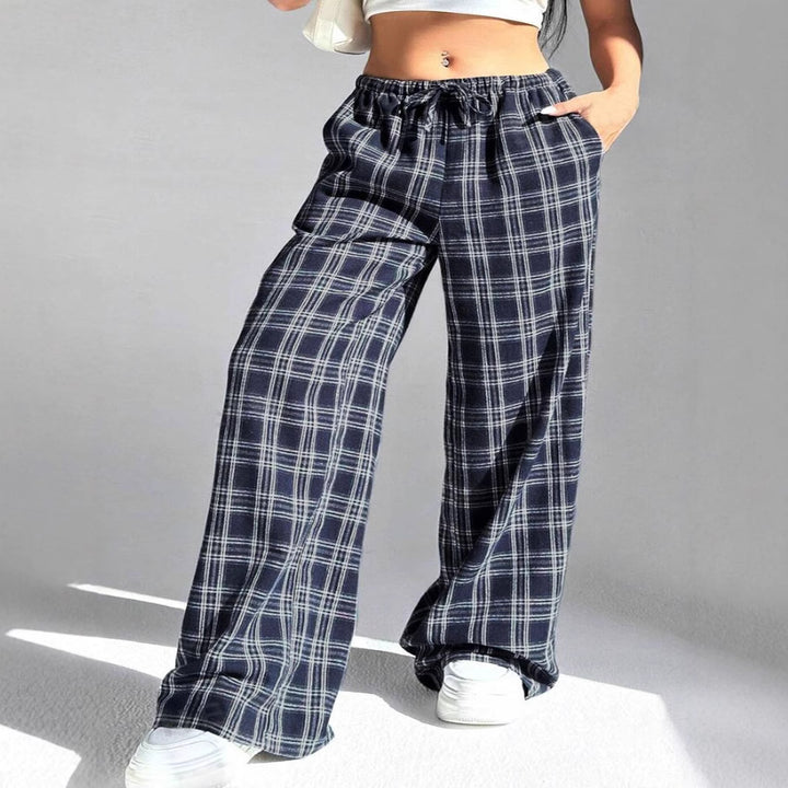 Damen Karierte Freizeithose Drune