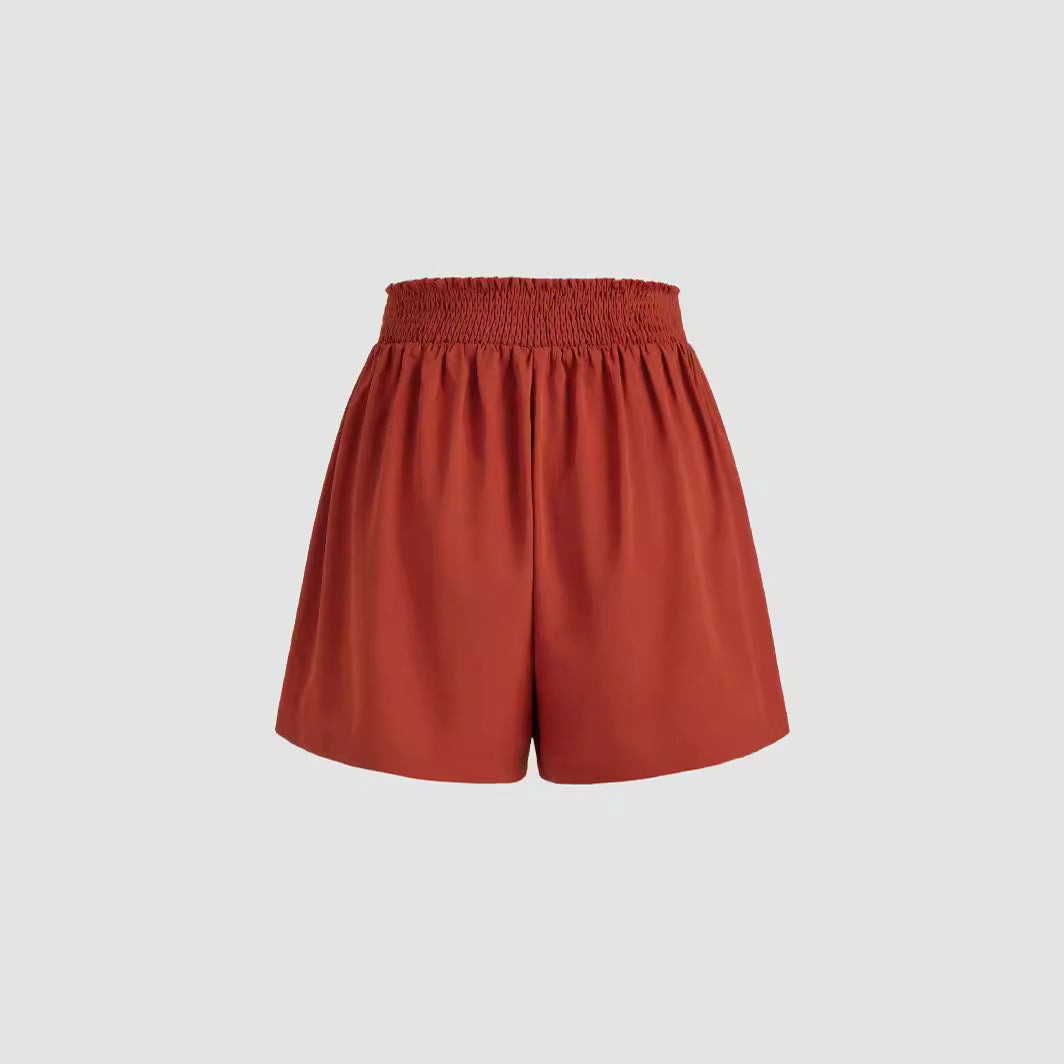 Damen Modische Wickelhose mit Bindegürtel Drune