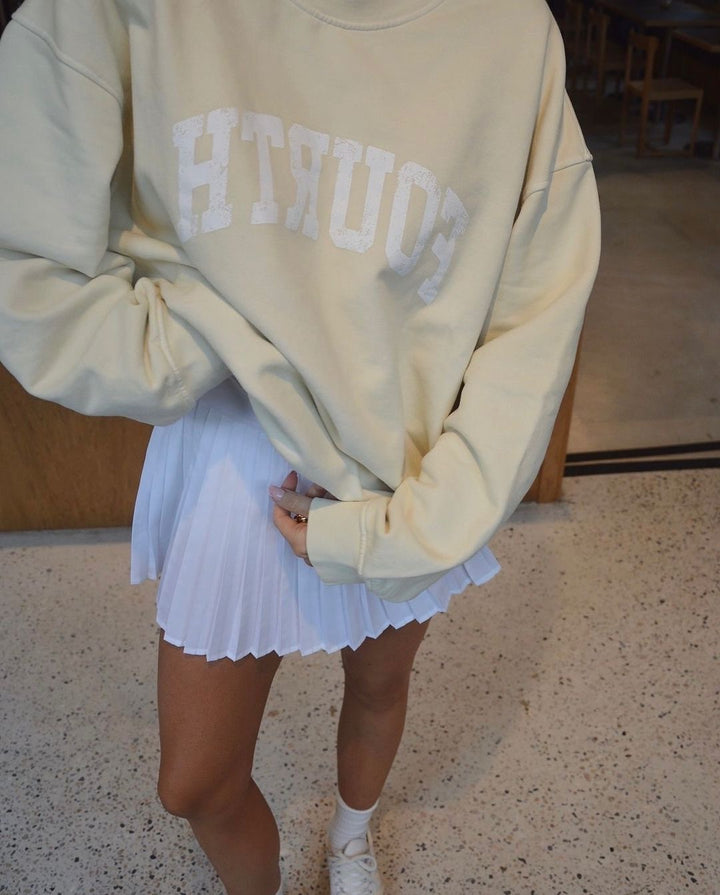 Damen Oversized Sweatshirt mit trendy Print Drune