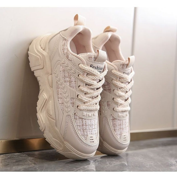 Damen Sportliche Stilsichere Sneakers mit markantem Design und dämpfender Sohle Drune
