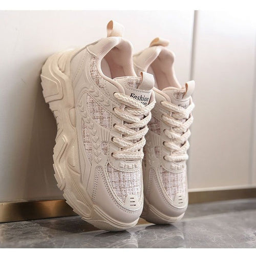 Damen Sportliche Stilsichere Sneakers mit markantem Design und dämpfender Sohle Drune