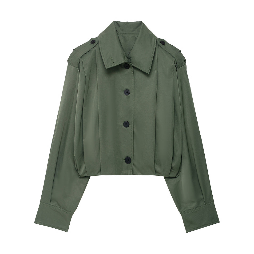 Damen lässige cropped Jacke Drune