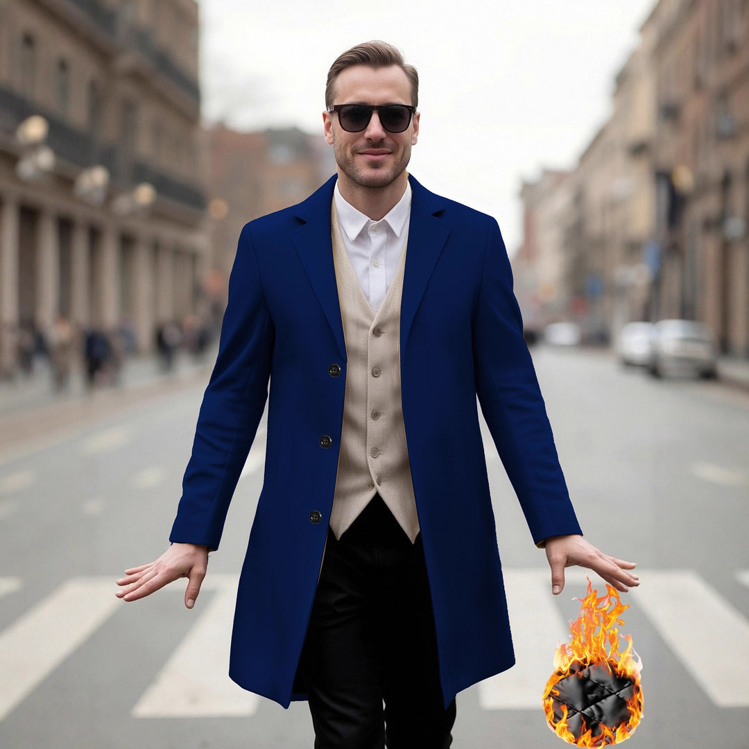 Herren eleganter Langmantel mit modernem Schnitt und optimalem Tragekomfort Drune