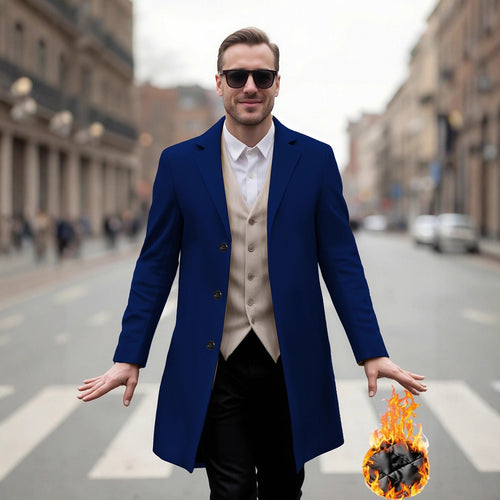 Herren eleganter Langmantel mit modernem Schnitt und optimalem Tragekomfort Drune