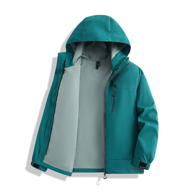 Herren Minimalistische Kapuzen-Softshelljacke mit atmungsaktivem Meshfutter & verdecktem Reißverschluss Drune