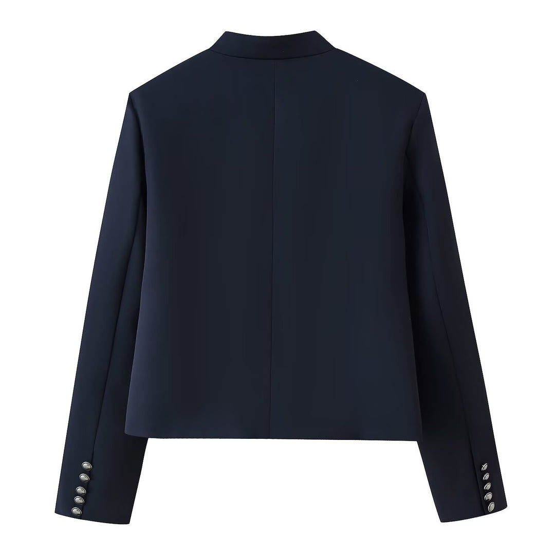 Damen Military-inspirierte Kurzjacke mit Stehkragen und Zierkordeln Drune