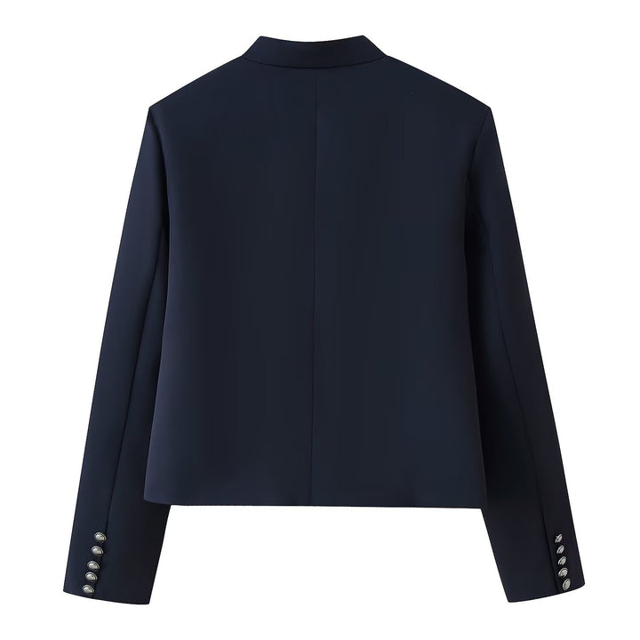Damen Military-inspirierte Kurzjacke mit Stehkragen und Zierkordeln Drune