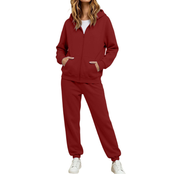 Damen Komfortabler Kapuzenpullover und Jogginghose Set Drune