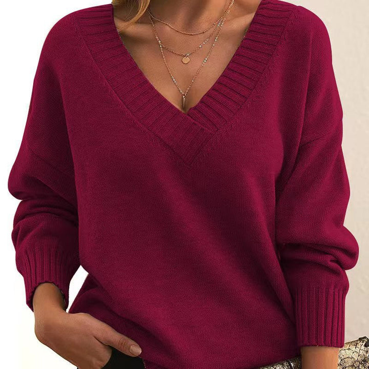 Drune | Zeitloser Einfarbiger Strickpullover Für Komfort