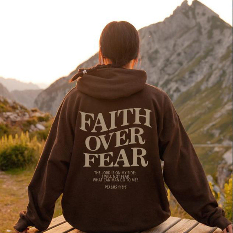 Damen Kapuzenpullover mit inspirierendem Schriftzug und hochwertiger Baumwolle Drune