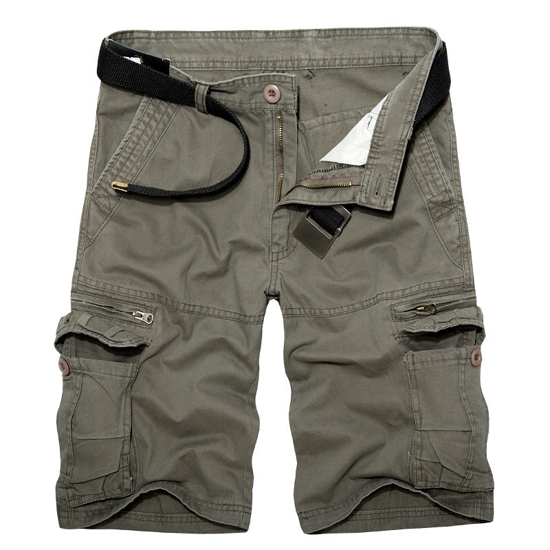 Herren Cargo-Shorts mit multifunktionalen Taschen und verstellbarem Gürtel Drune