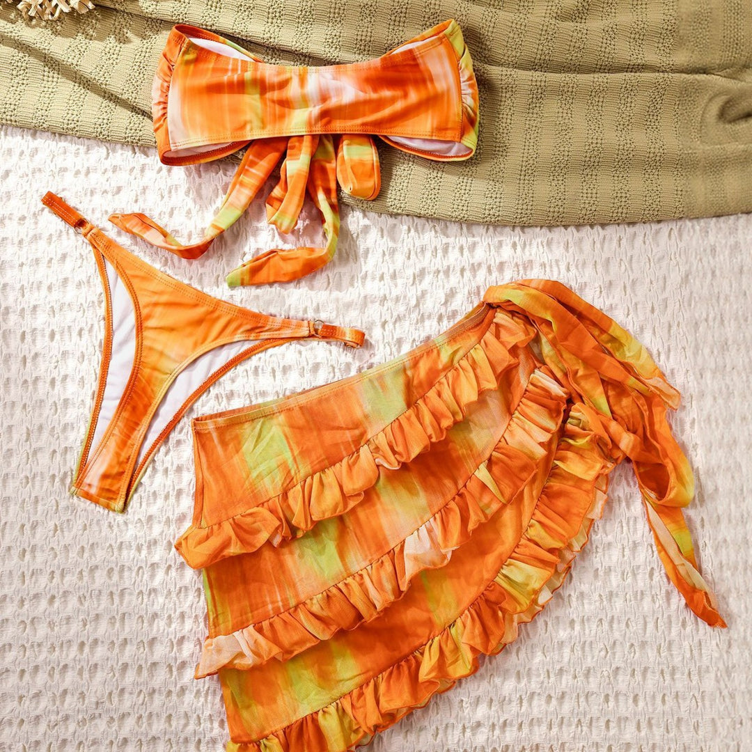 Damen Bikini-Set mit lässigem Wickelrock Drune