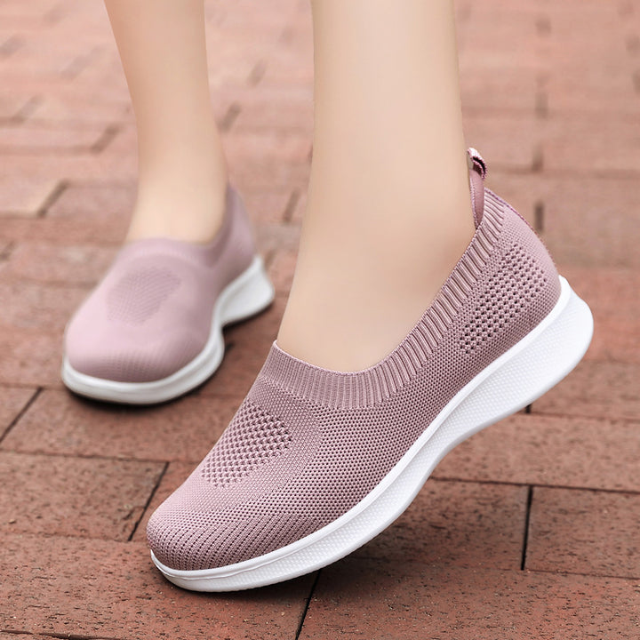 Damen nan nahtloser Slip-On Komfortschuh mit elastischem Maschenobermaterial und federleichter EVA-Laufsohle Drune