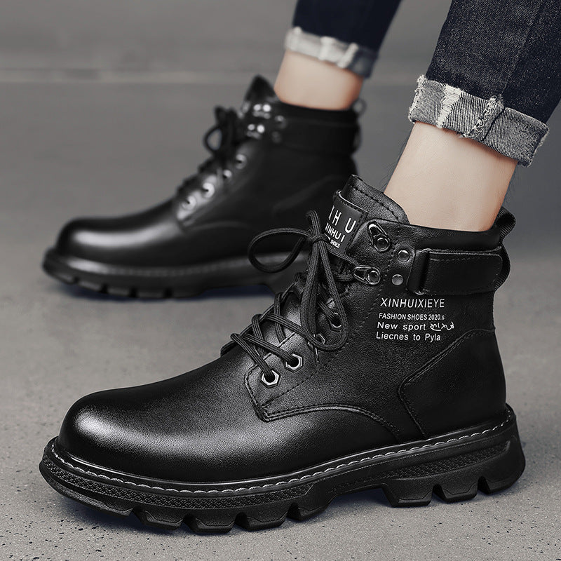 Herren robuste Schnürstiefel mit dämpfender Sohle Drune
