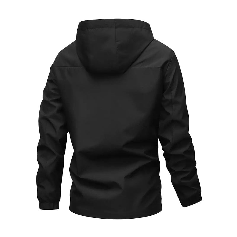 Herren Windbreaker Jacke mit hochschließendem Kragen und praktischen Taschen Drune