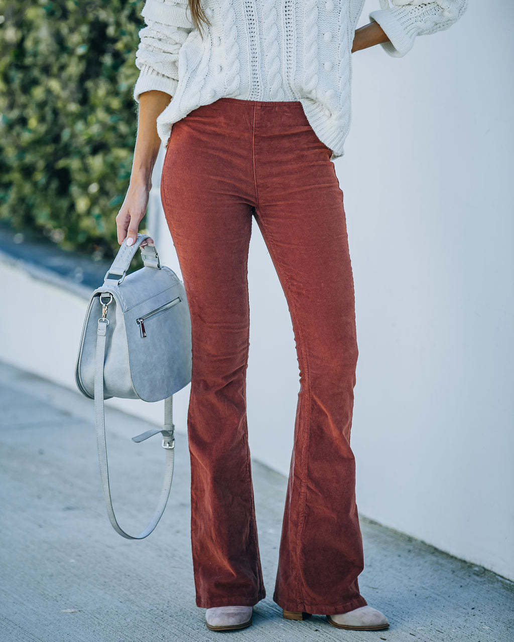Damen Bequeme Bootcut-Hose aus weichem Material Drune
