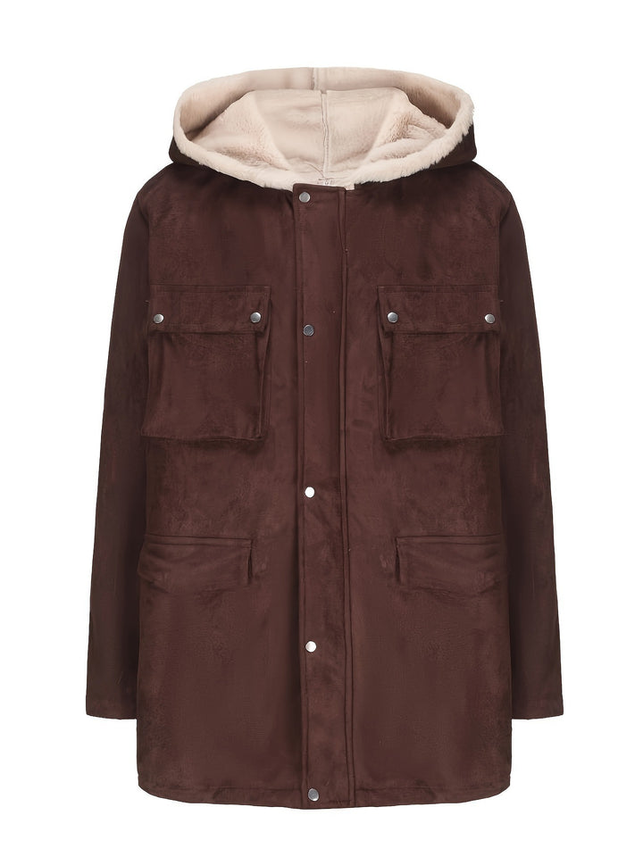 Damen Wickeljacke mit kuscheligem Innenfutter Drune