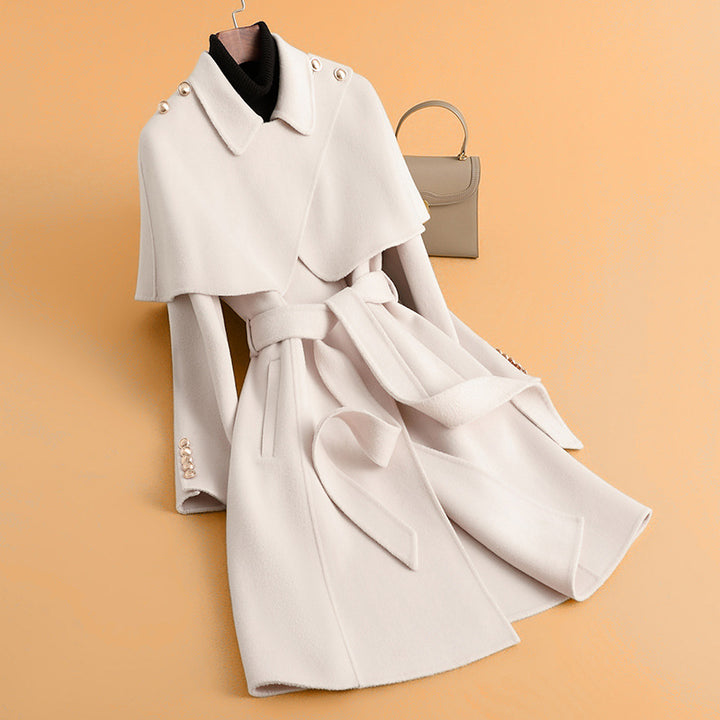 Damen Stylischer Cape-Mantel Drune