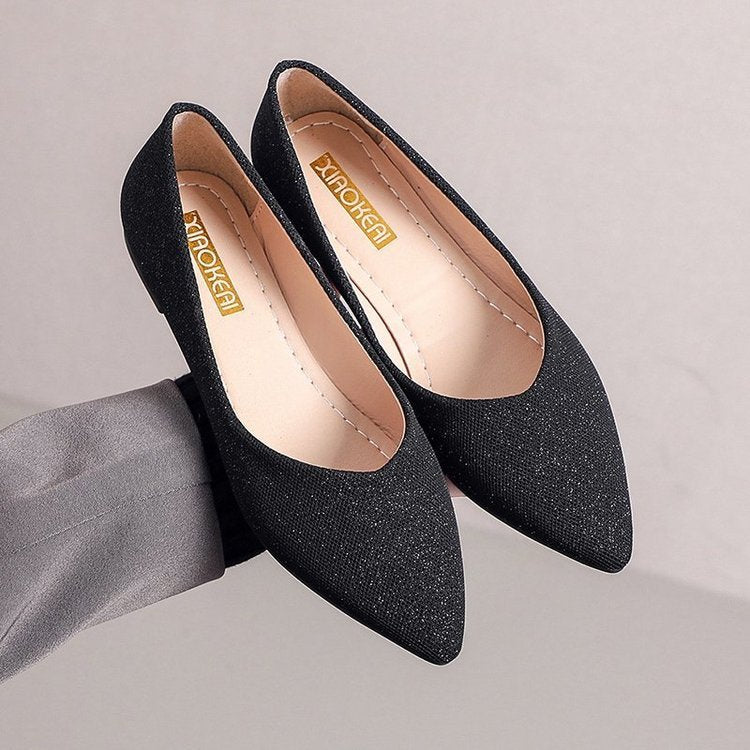 Damen elegante Ballerinas mit schickem Obermaterial und komfortabler Sohle Drune