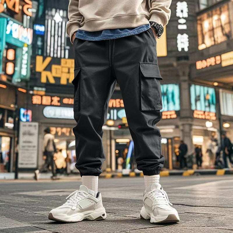 Herren nan urbaner utilitärer Jogger mit Mehrfachtaschen und konischem Bein Drune