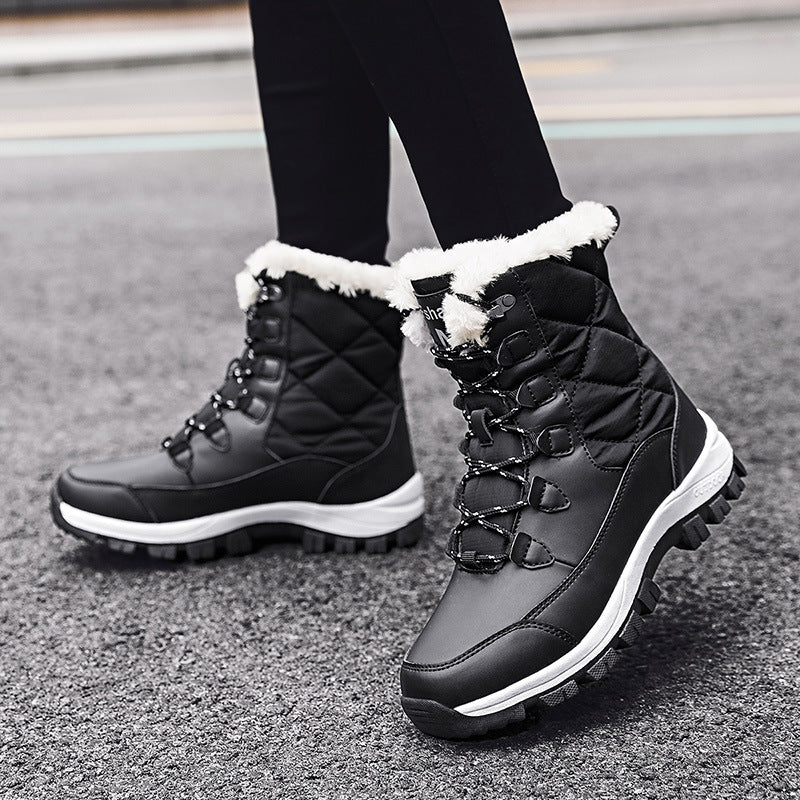 Damen Winterstiefel mit isolierender Fütterung und rutschfester Sohle Drune