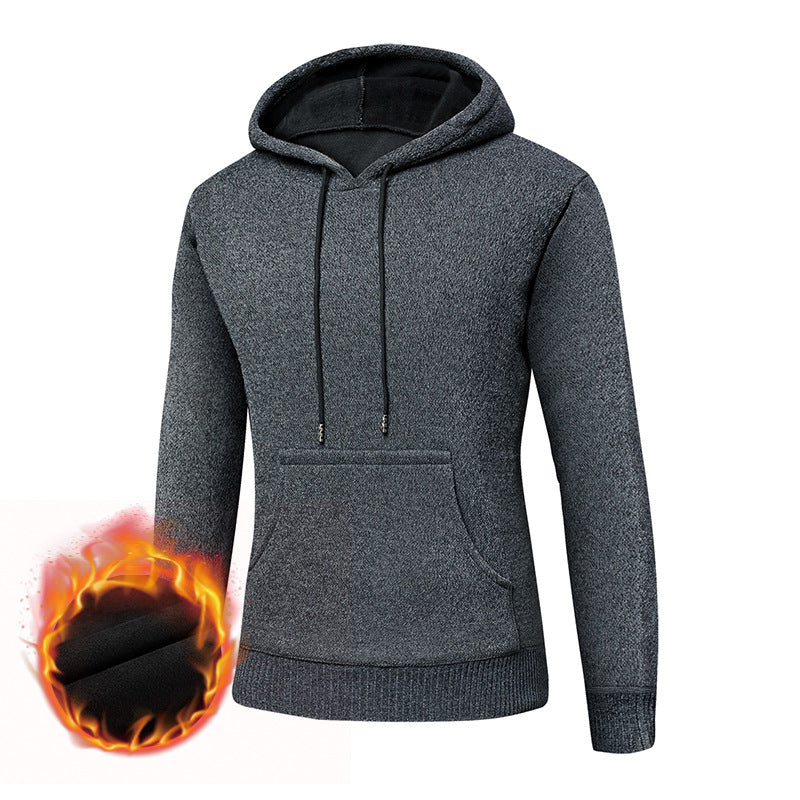 Herren Gefütterter Kapuzenpullover mit Thermofutter und Kängurutasche Drune