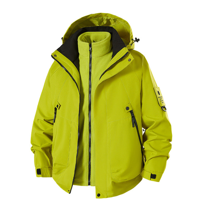 Herren wetterfeste Hardshell-Jacke mit herausnehmbarer Thermofleece-Weste Drune