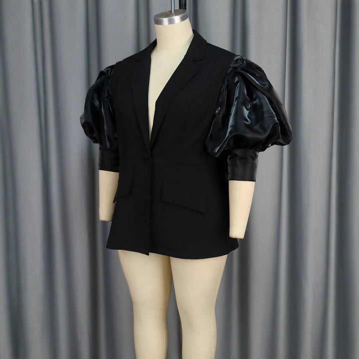 Damen Blazer mit voluminösen Puffärmeln Drune