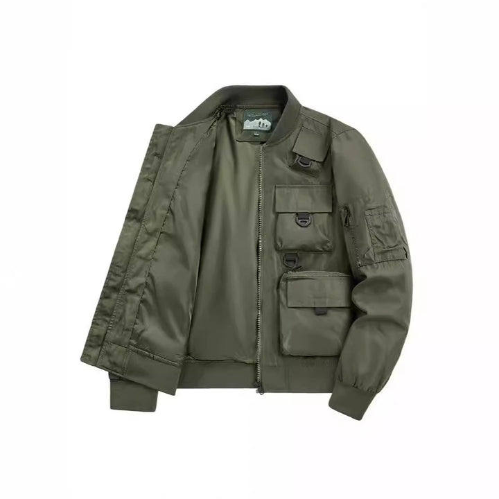 Herren taktische Multifunktionale Bomberjacke mit mehreren Taschen Drune