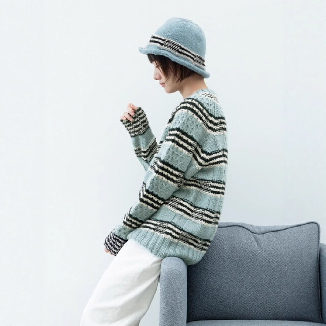 Damen gestrickter Pullover Drune