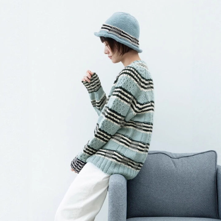 Damen gestrickter Pullover Drune