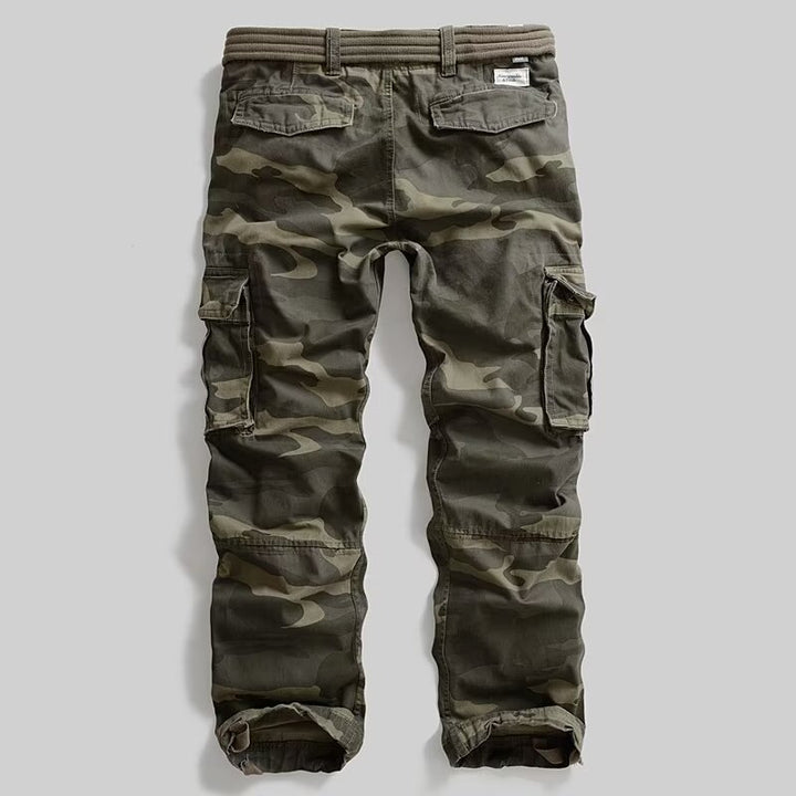 Herren Cargohose mit multifunktionalen Taschen und modernem Camouflagemuster Drune