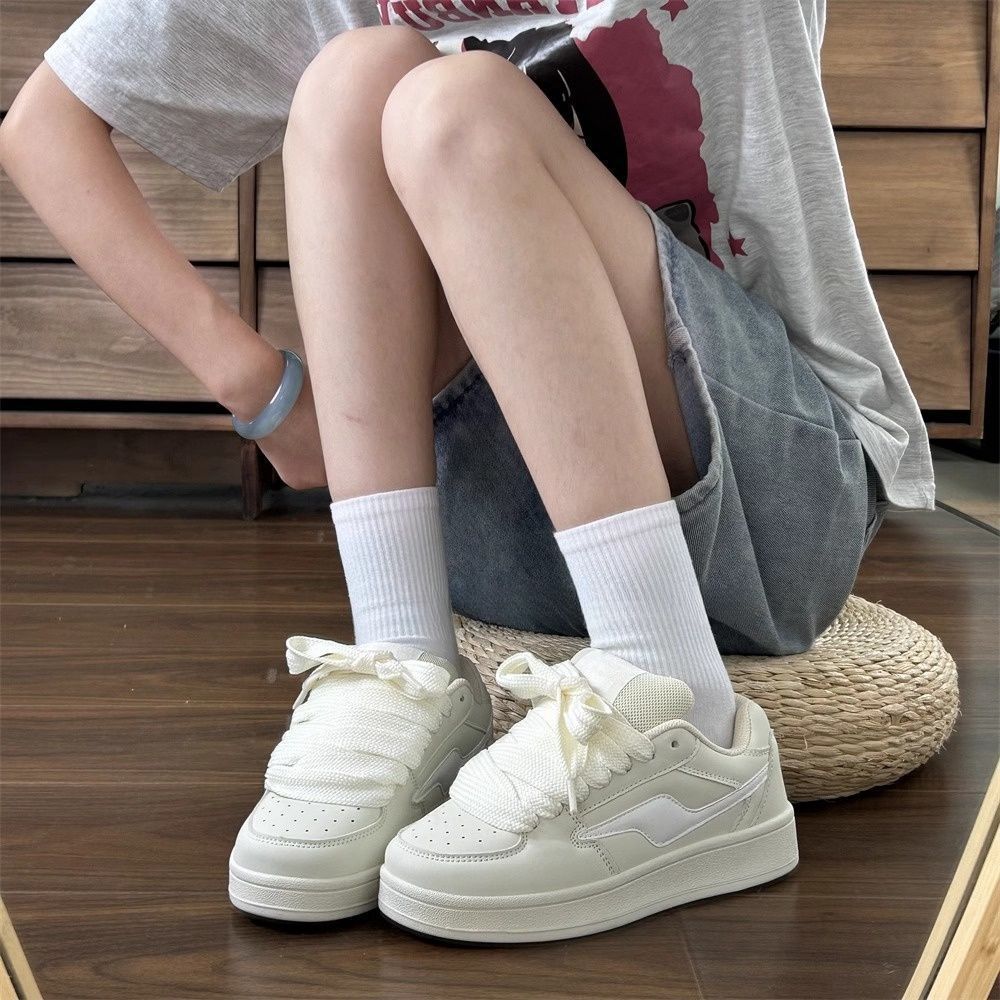 Damen Sneakers im sportlichen Vintage-Stil mit gepolsterter Innensohle Drune