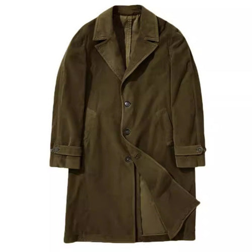 Herren eleganter und stilvoller Wollmantel Drune