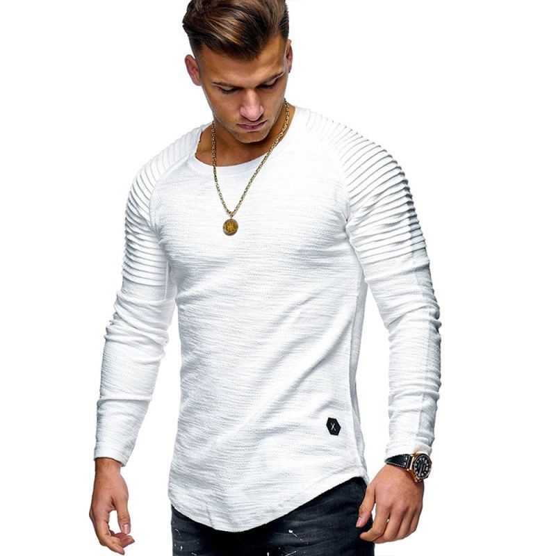 Herren Langarmshirt mit strukturiertem Design Drune