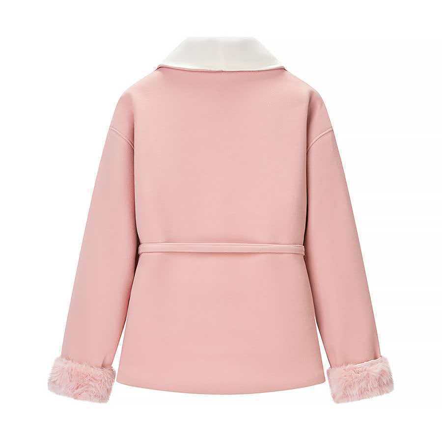 Damen gemütlicher Morgenmantel mit weichem Futter Drune