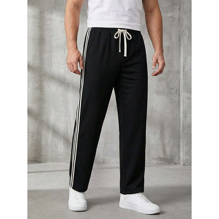 Herren Sportliche Freizeithose mit Kontraststreifen Drune
