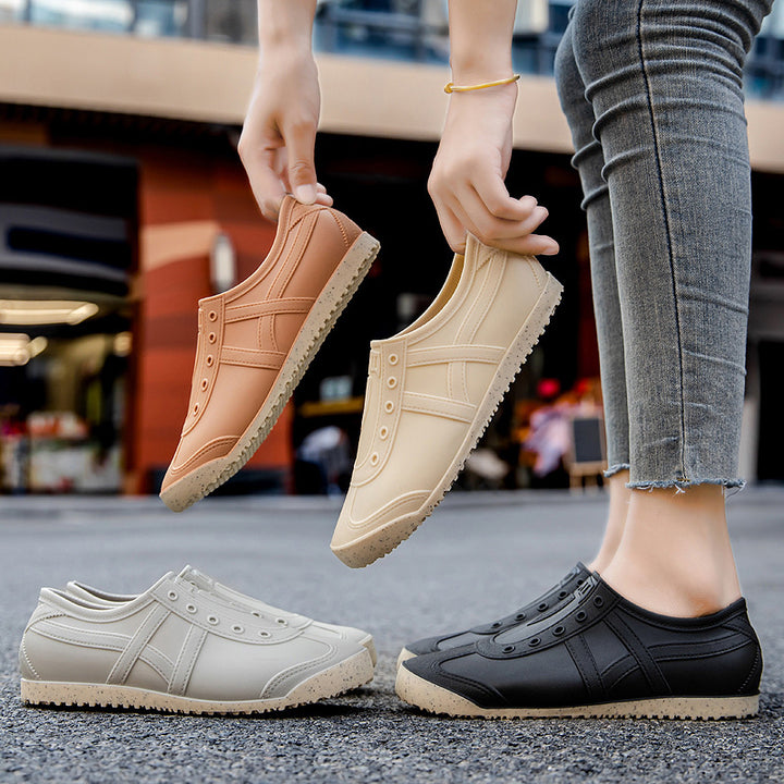 Damen Schlupf-Gummi-Sneaker mit nahtlosem Obermaterial und rutschfester Profilsohle Drune