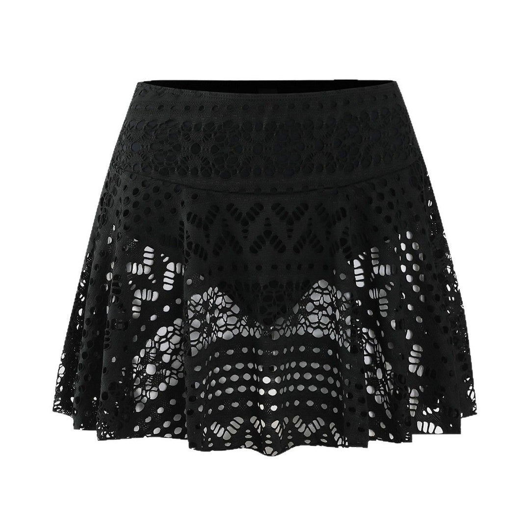 Damen Sportlicher Freizeitrock mit durchbrochenem Design Drune
