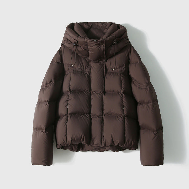 Damen modische Steppjacke mit hohem Kragen Drune