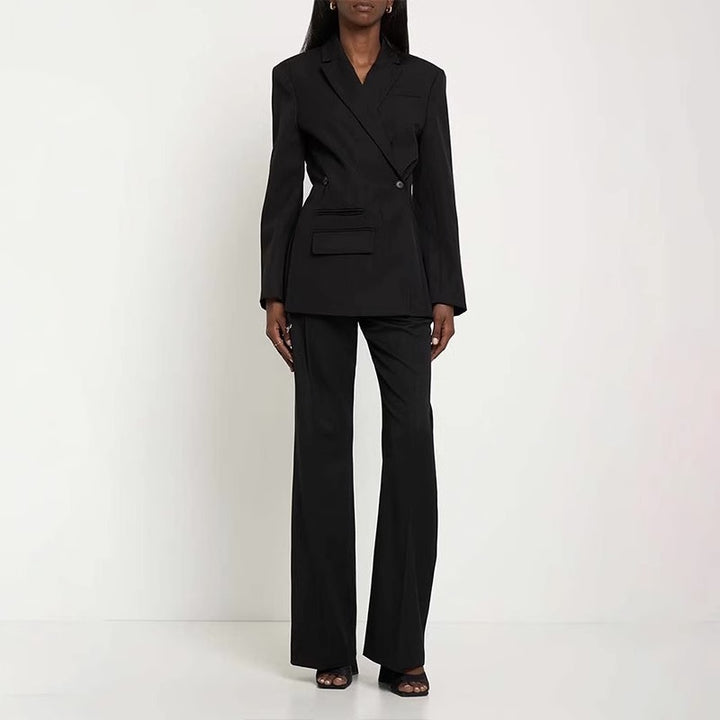Damen Modern geschnittener Blazer mit asymmetrischem Design Drune