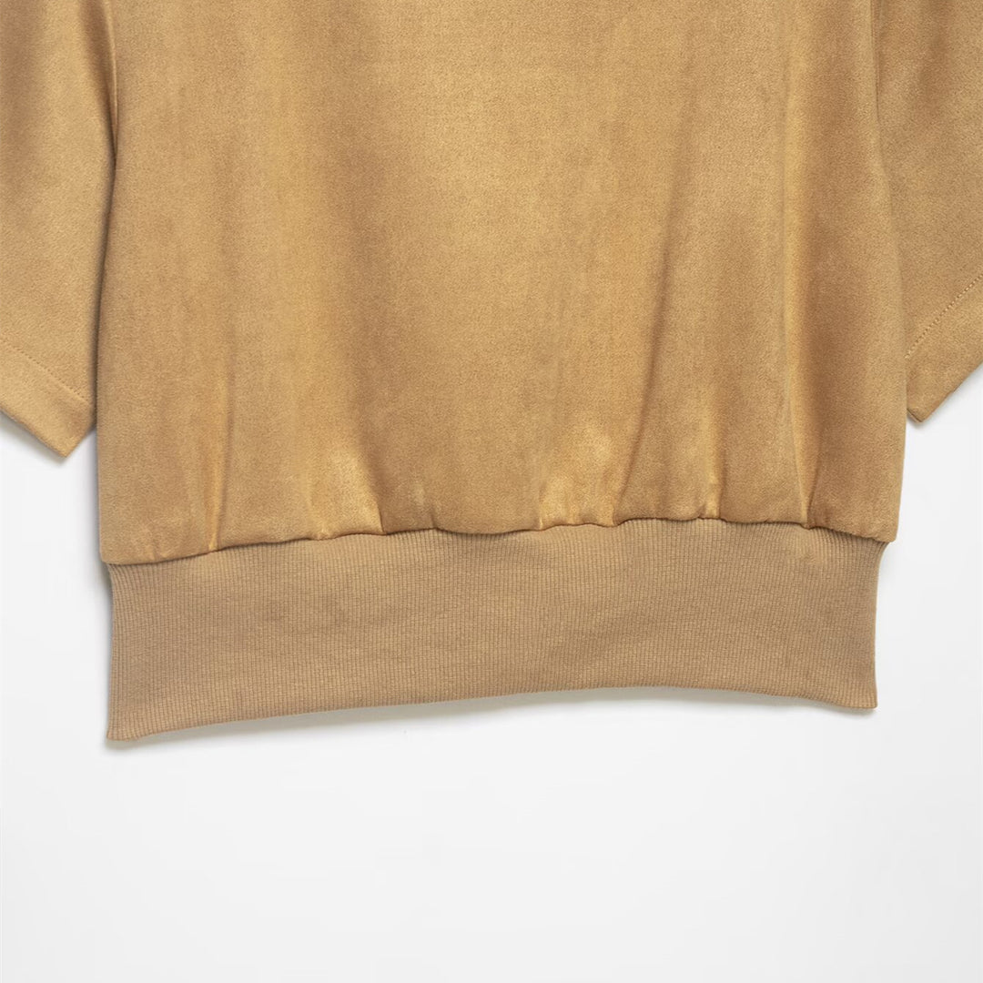Damen Cropped T-Shirt mit elegantem Bund Drune